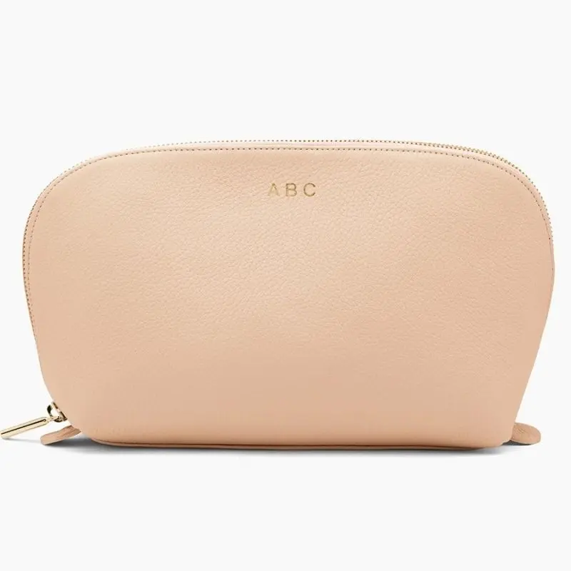 Makeup Box For Professional Manufacturer –  Professional portable makeup bag female ins style leather storage bag – Longqin