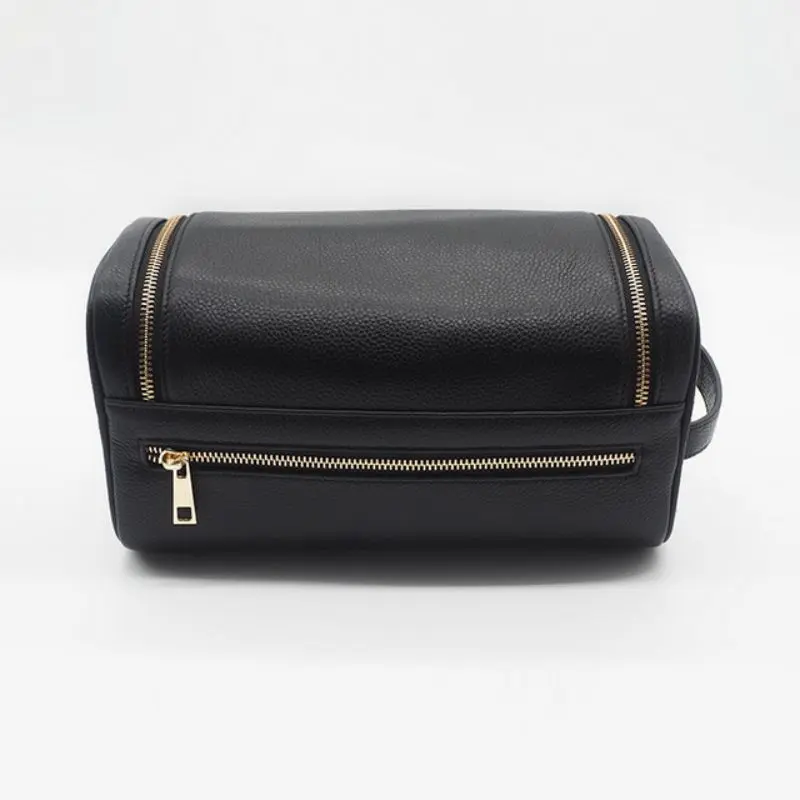 China OEM Cosmetic And Jewelry Travel Bag Companies –  Ladies portable leather cosmetic storage bag – Longqin