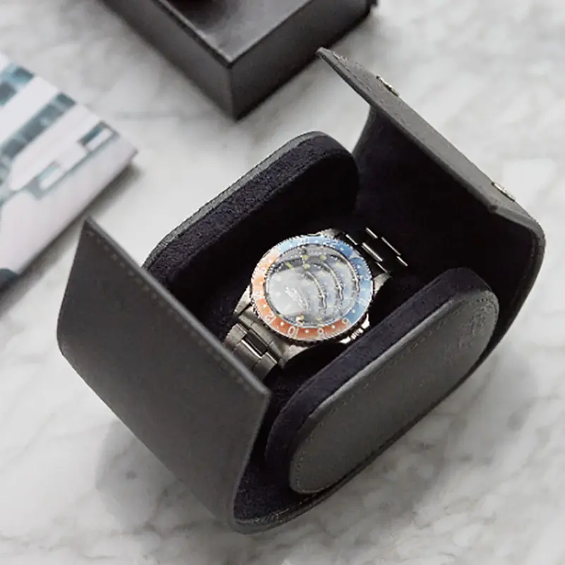 China OEM Monogrammed Watch Case Companies –  Single high-grade watch box jewelry box watch leather storage box – Longqin