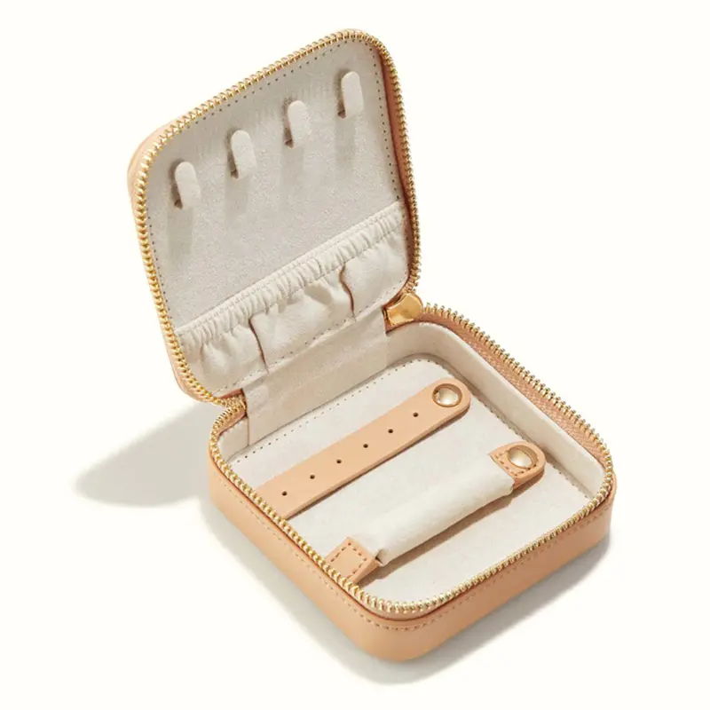 European style simple jewelry box jewelry jewelry cosmetics leather storage box Featured Image