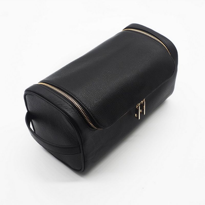 China OEM Cosmetic And Jewelry Travel Bag Companies –  Ladies portable leather cosmetic storage bag – Longqin